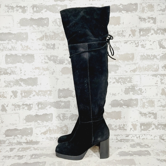 Free People Shoes - New FREE PEOPLE Suede Echo Platform Over The Knee Boots  C471
